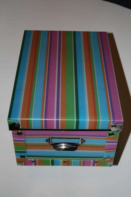 Small Colourful Storage box with frame and lid