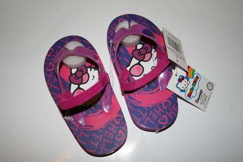 Hello Kitty Flip Flops Size 6