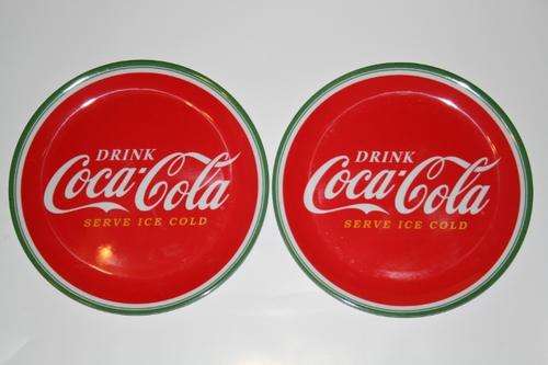 Melamine Classic Coca Cola Plates x 2
