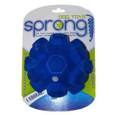 Sprong Large Hex Ball Floating Squishi Velveti Plush Dog Toy