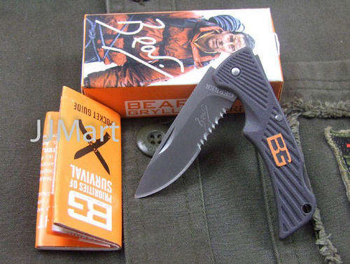 GERBER BEAR GRYLLS Compact Scout Knife + Survival Pocket Guide FREE