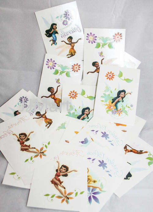 30 x Disney Fairy Tattoo Sheets