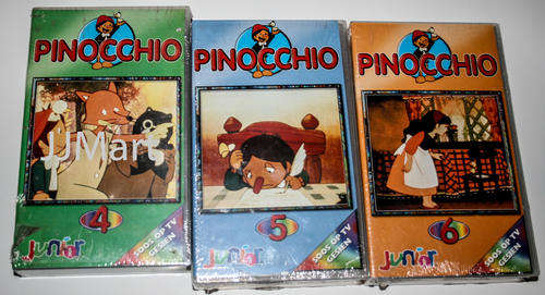 Pinocchio in Afrikaans - VHS x 3