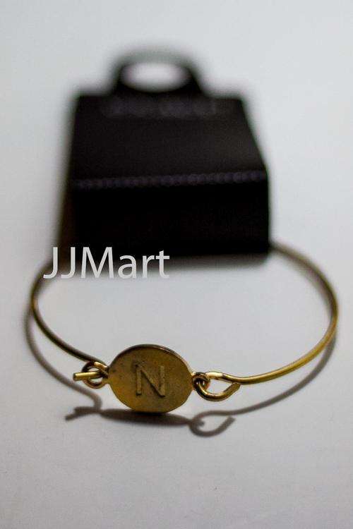 Imported Costume Jewellery- Bangle with "N"