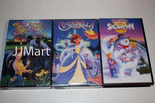 Animated Kiddies Videos - VHS x 3