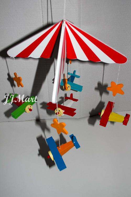 Baby's Aeroplane Mobile (made from solid wood)