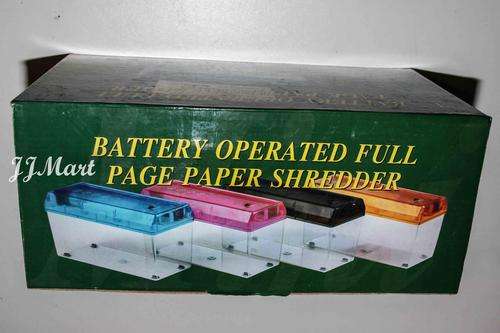 Battery Operated Paper Shredder