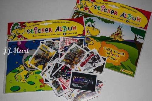 Toby Tower Sticker Books x 2 + Various Transformer stickers