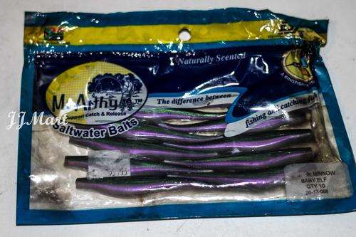 McARTHY SALTWATER BAITS 4" JERK MINNOW BABY ELF QTY:10