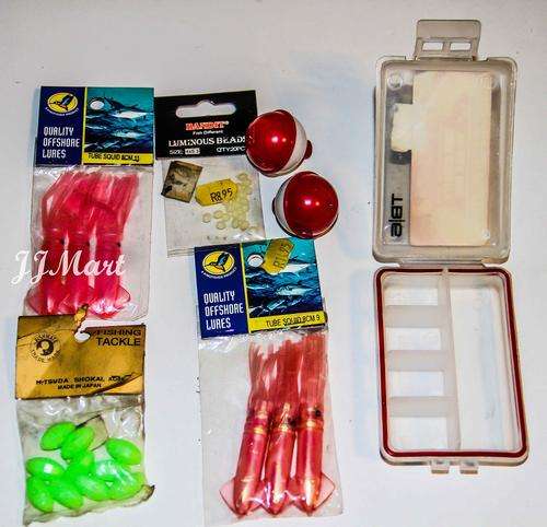 Lures, bait, floaters, etc
