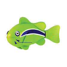 ROBO FISH Clown Style Green Electronic Fish Toy