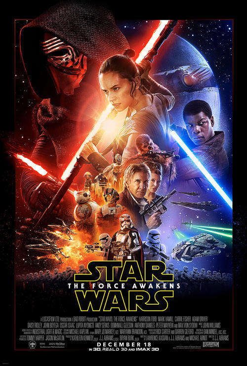 Star Wars Vii  Movie Poster x 6