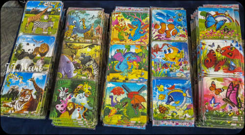 30 x Cardboard Puzzles