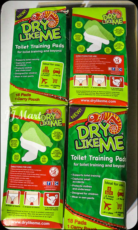 Dry Like Me Toilet Training Pads - 18 x 4 pack (Total 72 Pads) (Packaging May Vary)