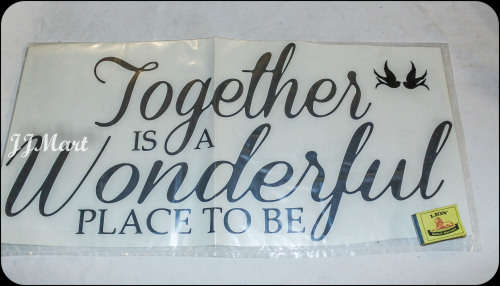 Vinyl Wall Art Together - Black