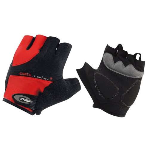 Chiba Gel Comfort PLUS+ Touring Mitts - Red / Black