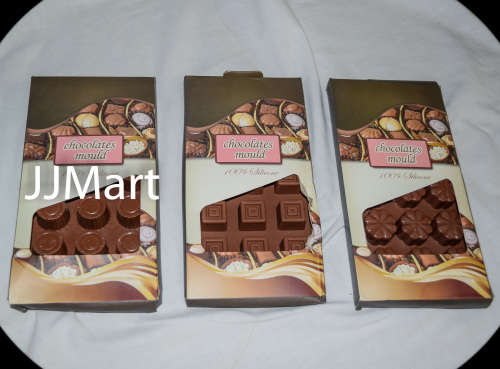 6 x Various Silicone Chocolate Moulds