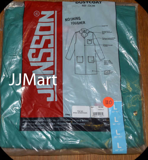 Jonsson Workwear Dustcoat Emerald Size L