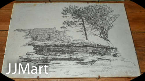 Tony Ribton  Table Mountain Sketch(N/W) - 1979