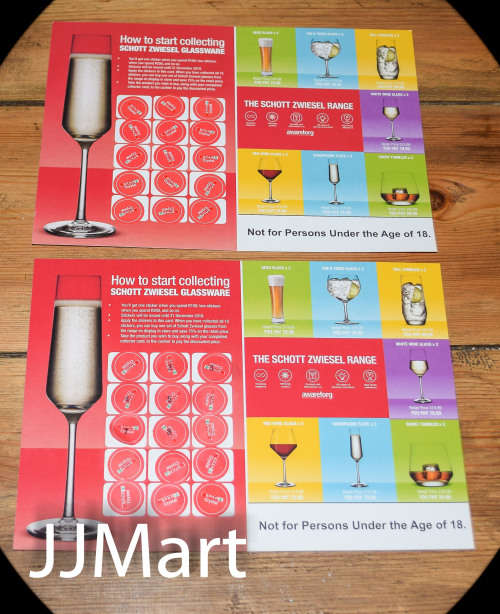 2 x Spar Crystal Glass Cards -Complete