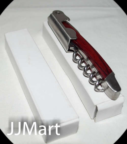 4 x Premium Corkscrew Wine Bottle Opener Cutter Stainless Steel