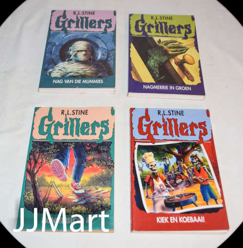 4 x Griller Afrikaans Horror Softcover Books for kids
