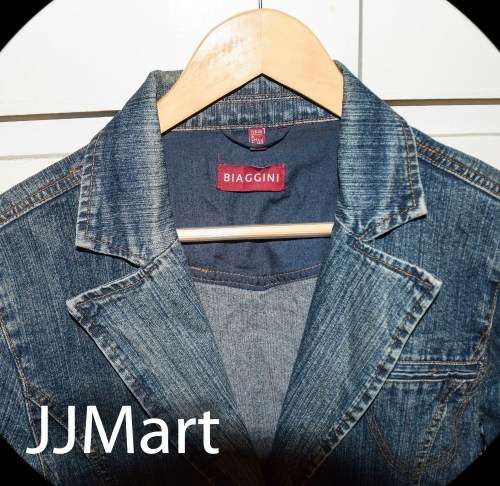 Beautiful Vintage Biaggini Women Denim Jean Jacket - Size 44