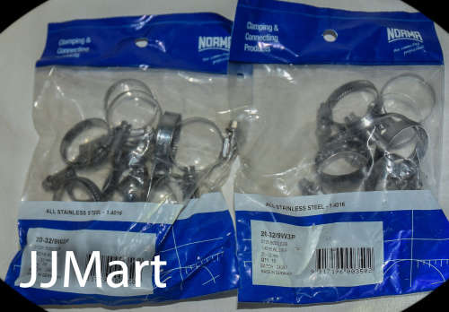 Norma Stainless Steel Clamps x 20 (20-32mm)