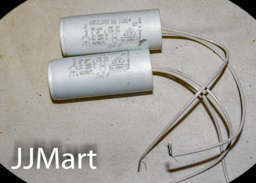 2 x ICAR ECOFILL 8uF 450VAC 5% Motor Run Capacitor