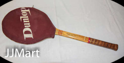 Vintage Dunlop Maxply Tennis Raquet with cover