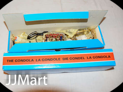Vintage 1970s LIGHTED  GONDOLA, souvenir VENICE/VENEZIA Italy,