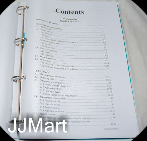 Academy for mathematics - Grade 8 , Module 1