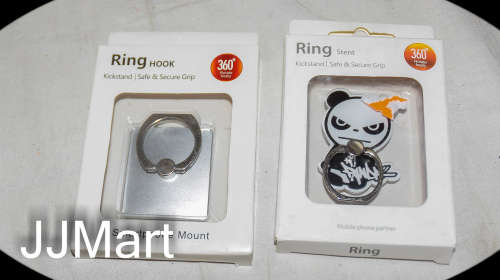 2 x Phone Ring Silver
