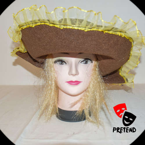 Pirate Costume Hat with wig