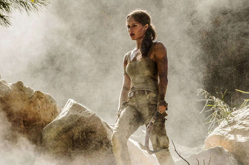 Movie prop from Tomb Raider - Climbing Axe used by Lara Croft