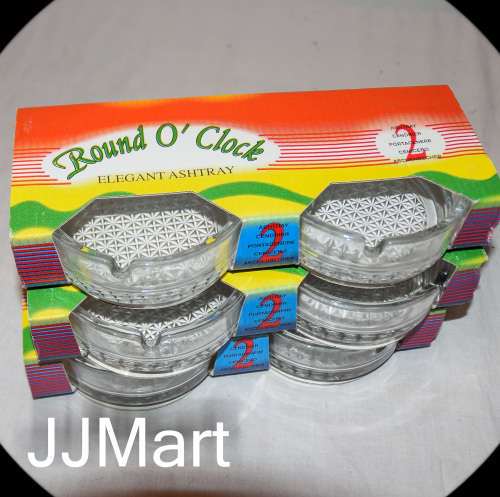 6 x Glass Ashtrays