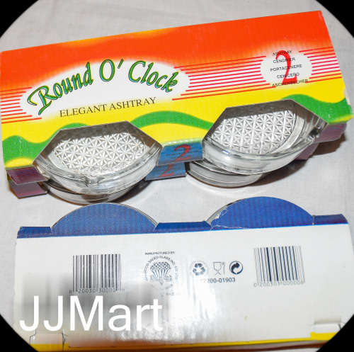 6 x Glass Ashtrays