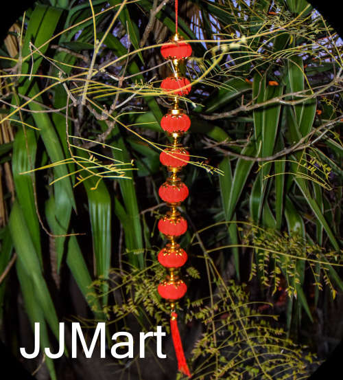 6 x Chinese Red Lantern Decorations