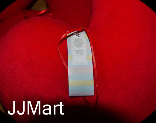 Red Plush Heart Cushion - Big (3 Available)