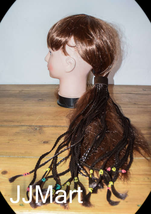 20 x Braids Ponytails - Brown