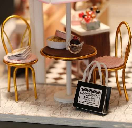DIY Miniature Model Kit with LED Lights Cocoa`s Fantastic Ideas Chocolatier