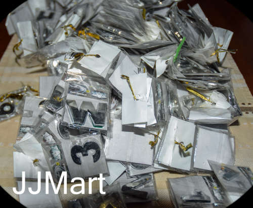 Job Lot  3D DIY Metallic look stickers  Emblem letter Badge Decal (250 + decals)