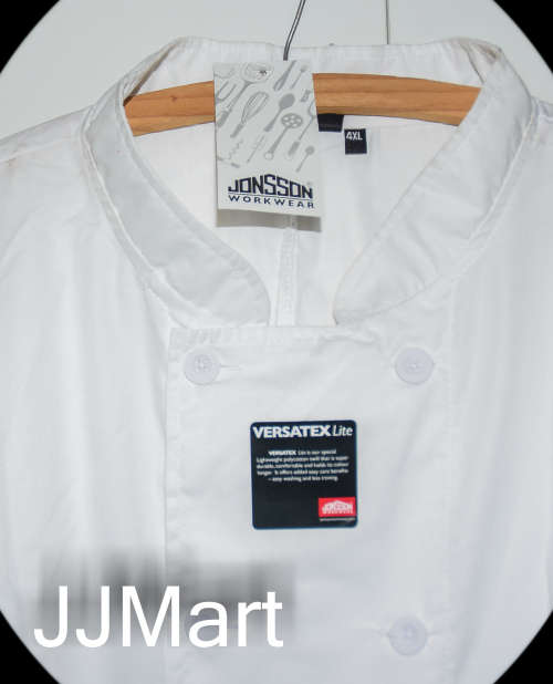Jonsson Versatex Lite Short Sleeve Chef Jacket - Size 4XL
