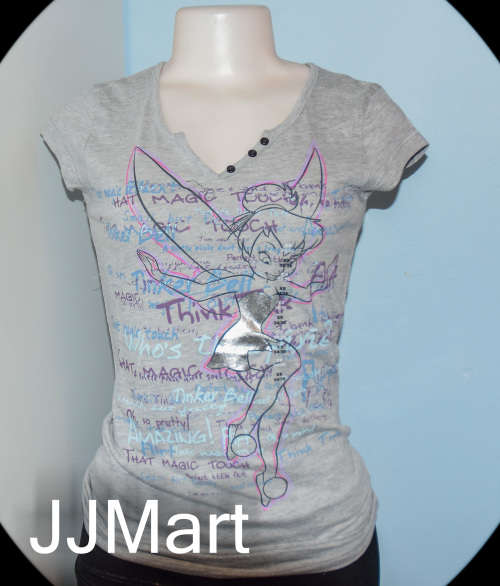 Original Licenced Tinkerbell Women`s Top - Size XL