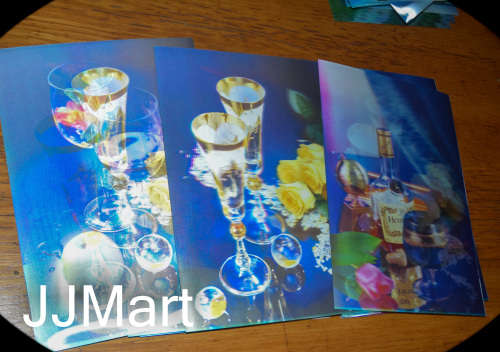 40 x 3D Hologram Plastic Placemats/Mousepads/Posters - Hennessy Cognac
