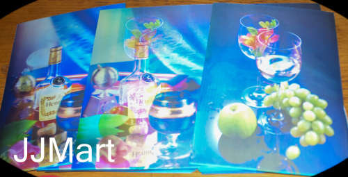 40 x 3D Hologram Plastic Placemats/Mousepads/Posters - Hennessy Cognac