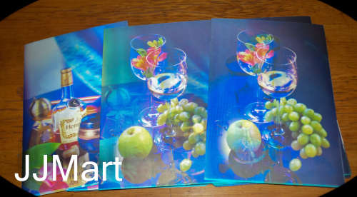 40 x 3D Hologram Plastic Placemats/Mousepads/Posters - Hennessy Cognac