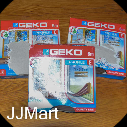 2 x Geko Type E Brown Draught Excluder - Covers damaged, but brand new