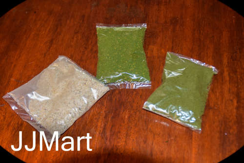 Railway Model Train Station Grass, sand packets - 6