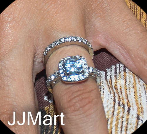 Costume Jewellery : Stone Ring Set Size 5